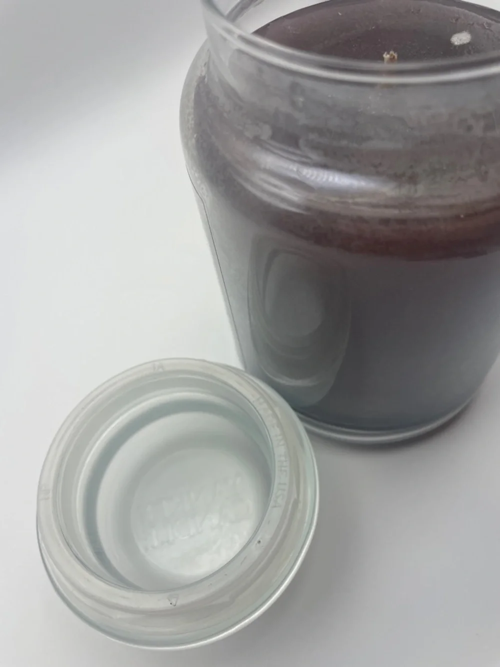 Retired Yankee Candle Lavender Vanilla Jar Candle - Deep Purple Wax 22oz large